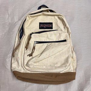 Jansport Suede-Bottom Painted Linen Bkpk